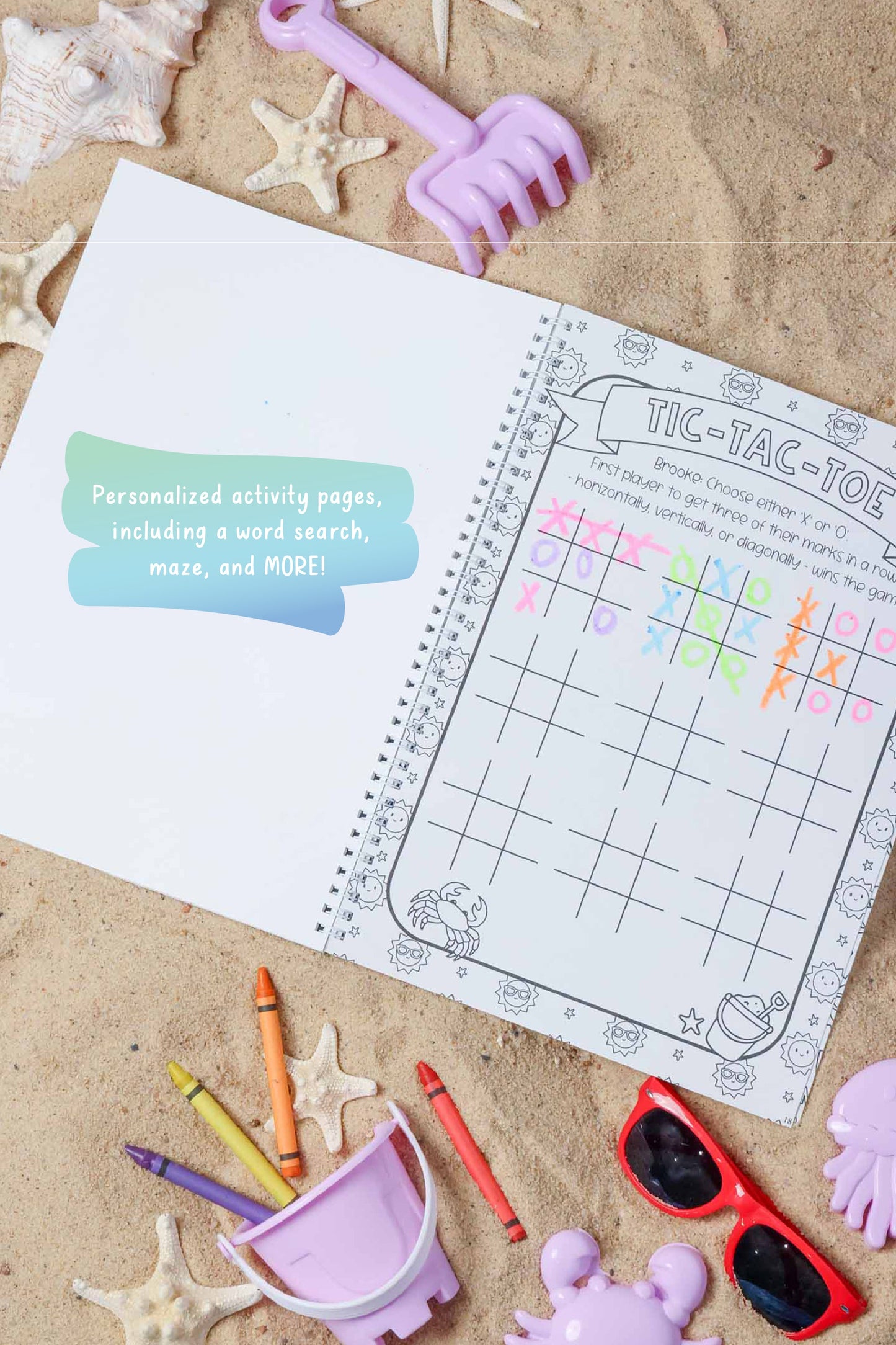 Personalized Coloring Book | Beach Bash