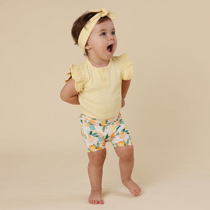 Sunny Citrus Organic Bike Shorts