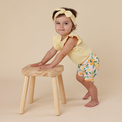 Sunny Citrus Organic Bike Shorts
