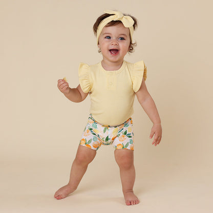 Sunny Citrus Organic Bike Shorts