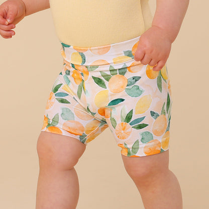 Sunny Citrus Organic Bike Shorts