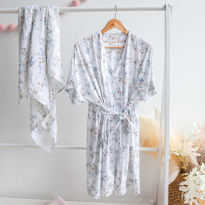 Sweet Swallows Organic Maternity Robe