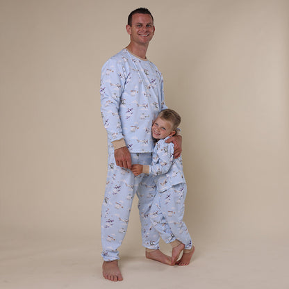 Taking Flight Organic Mens Long Sleeve PJ Set