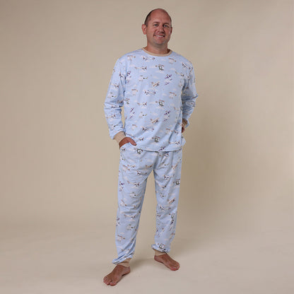 Taking Flight Organic Mens Long Sleeve PJ Set