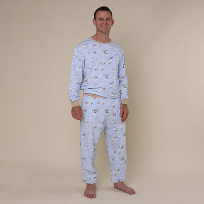 Taking Flight Organic Mens Long Sleeve PJ Set
