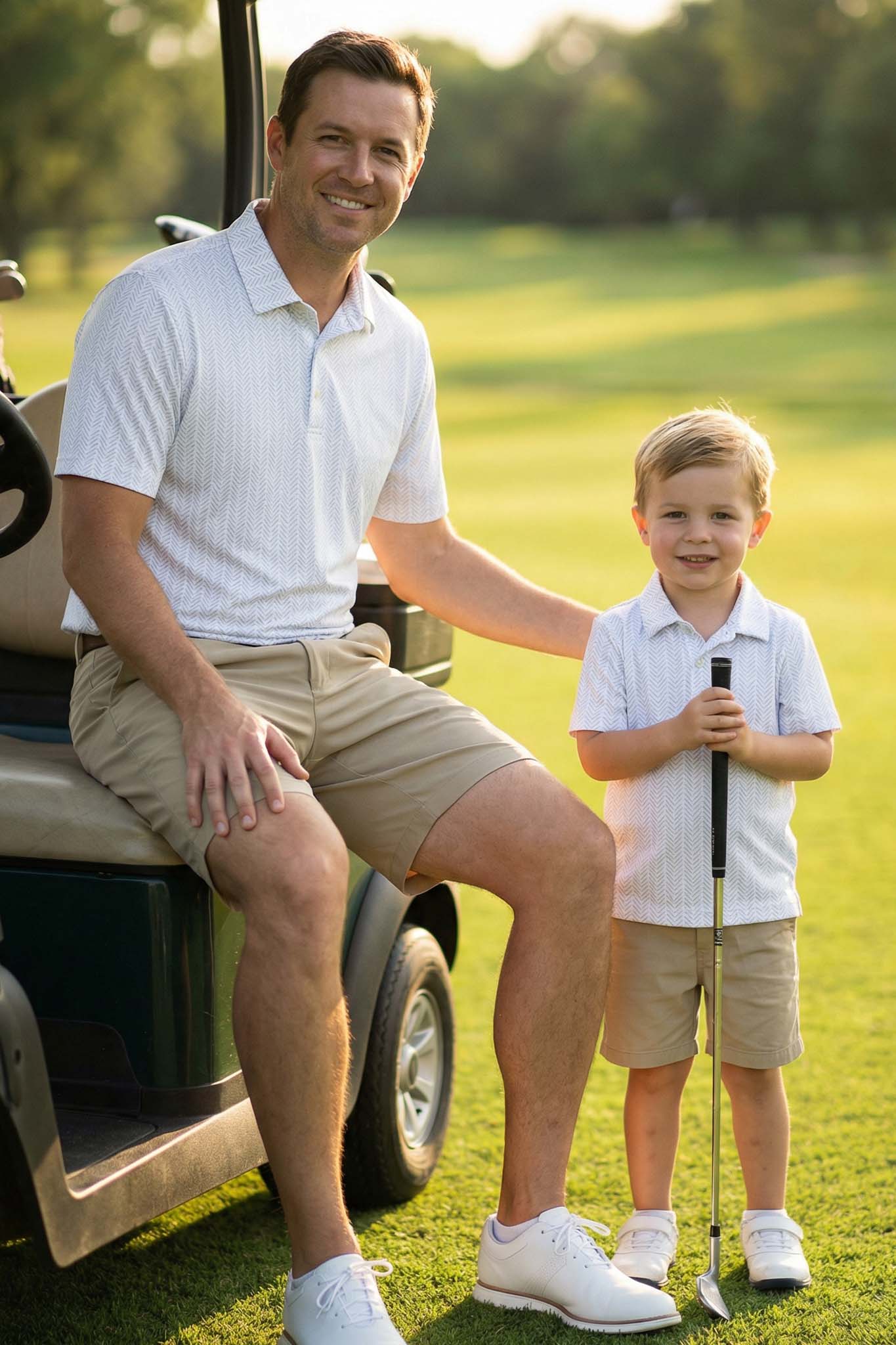 Daddy & Me Matching Short Sleeve Polos | Tee'd Up
