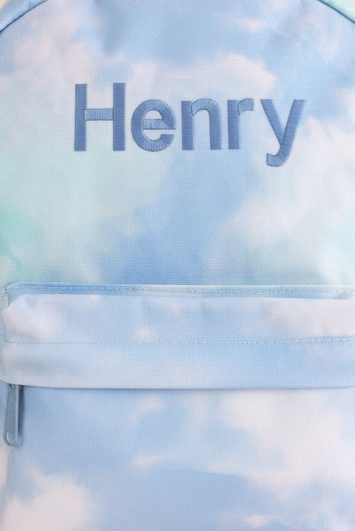 Kids Embroidered Backpack | Tie-Dye Skies