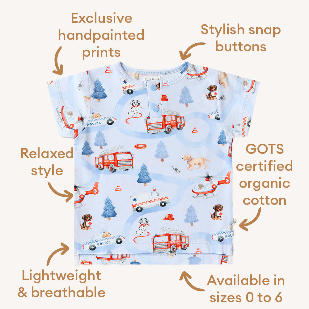 To The Rescue Organic Short Sleeve Top