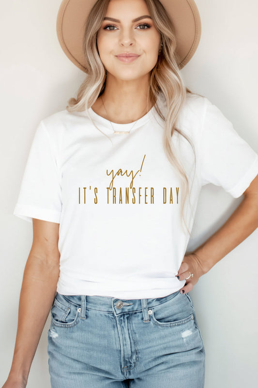 Transfer Day Adult Graphic Tee | White