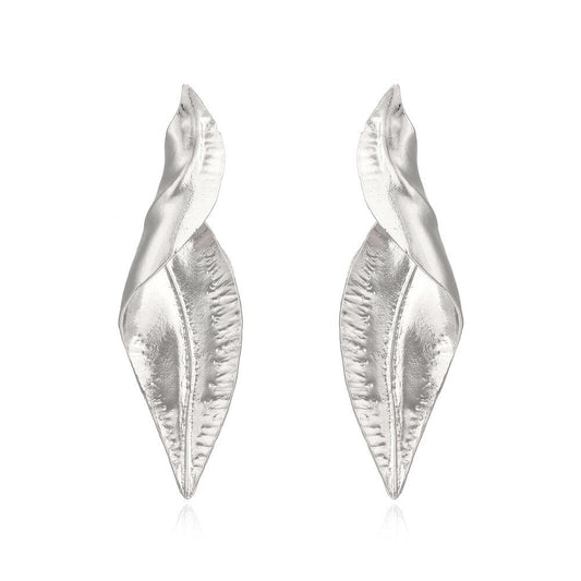 Twisted Leaf Earrings