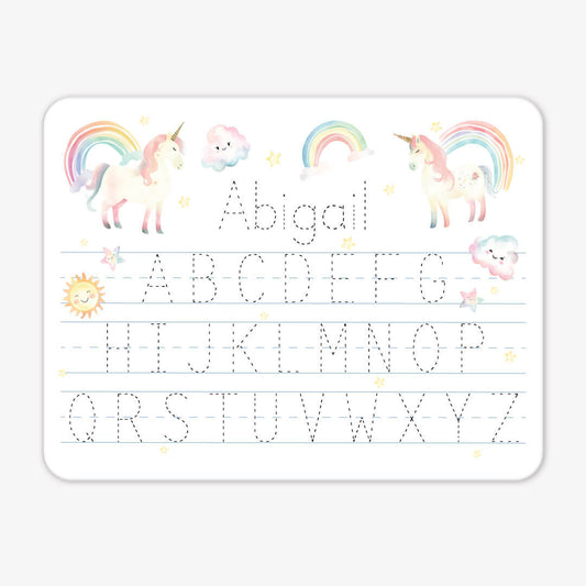Kids Personalized Whiteboard | Magical Unicorns