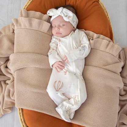 Up & Away Organic Snuggle Sleepsuit Zip Footie