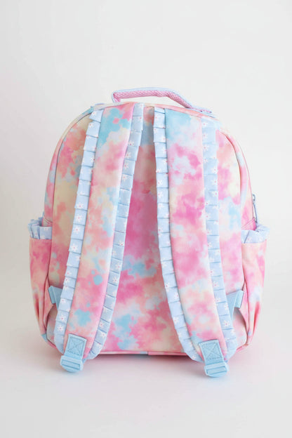 Kids Embroidered Ruffle Backpack | Candy Clouds