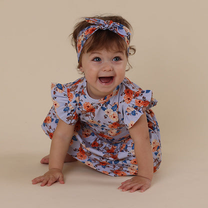 Vintage Blossom Short Sleeve Organic Dress