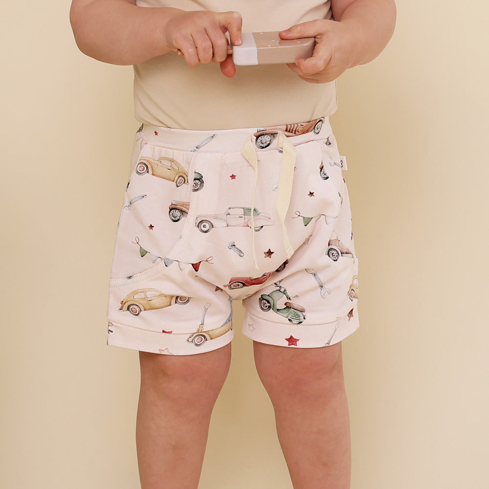 Vintage Cars Organic Shorts
