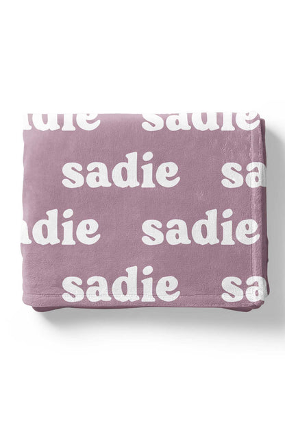 Violet Tones Personalized Color Blanket