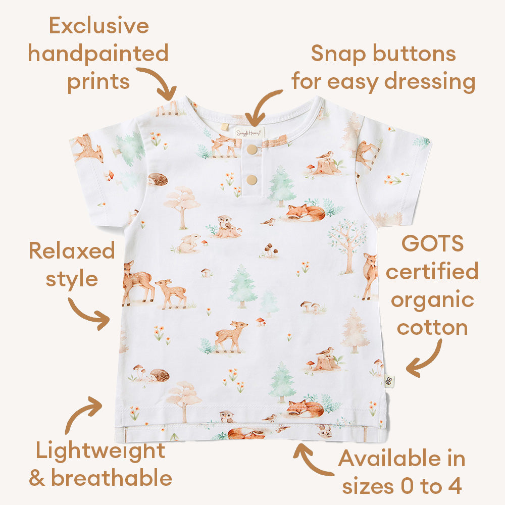 Woodland Tales Organic Short Sleeve Top